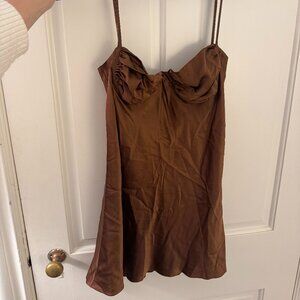 Two Bodies Izzy Dress in Brown